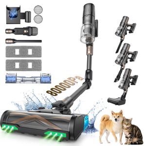 PUWEIKE Balai électrique puissant, Aspirateur sans fil 23 Kpa