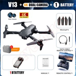 DRONE 6k 1Sac de batterie - Mini Drone professionnel V13