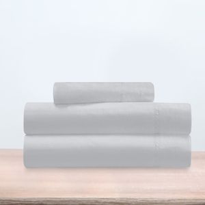 Parure De Draps 4 Pièces Alpes Blanc Coton Chalet - Hiver Rouge, Pour Lit 160x200 Cm, Drap Plat + Housse + 2 Taies