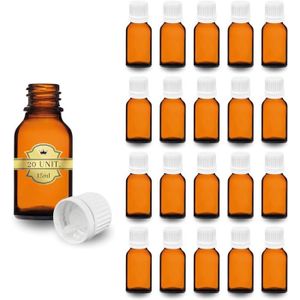 Lot De 50 Flacons Compte-Gouttes 15 Ml Blancs Vides - Rechargeables, Compressibles, Bouchon Étanché, Pour Huiles, Cosmétiques, E-liquide