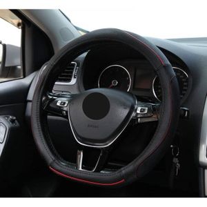Noir-W 15 Ergocar 2019 D-forme Couvre Volant Protecteur De Volant Antid/érapant 38cm En Microfibre Cuir