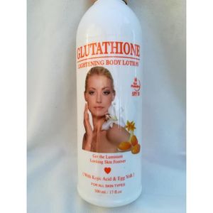 Lait éclaircissant glutathione