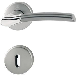 3882301 / Sur Rosace cylindre profil/é Hoppe Poign/ée de Utrecht/ acier inoxydable mat 47/ mm 1/ pi/èce pour /épaisseur de porte 39