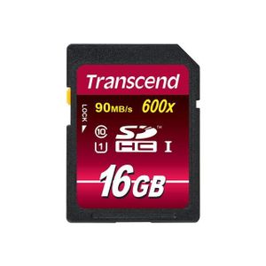 CARTE MÉMOIRE Carte mémoire Transcend TS16GSDHC10U1 8GB Class 10