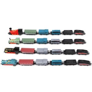 JOUET À TIRER Ensemble de modèles de trains - EBTOOLS - 4 Ensembles Mini Jouets de Trains à Vapeur à Tirer
