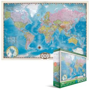PUZZLE Puzzle Carte du Monde - Eurographics - 2000 pièces
