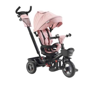 HyperMotion Tricycle Bébé Evolutif 1-5 Ans (20 KG Max) | Poussoir Réglable,  Ceinture de sécurité, Siège Confortable, Roues Larges Increvables, Léger