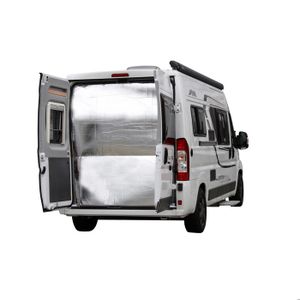 Rideau Occultant Auto-adhésif Pour Camping-car - Gris - 80x120 Cm - Isolation Thermique Et Anti-UV - Sans Perçage