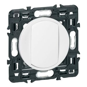 250 V Legrand 099504 C/éliane Interrupteur double lumineux Blanc