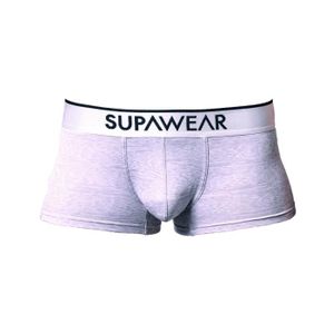 BOXER - SHORTY Supawear - Sous-vêtement Hommes - Boxers Homme - HERO Trunk Light - Gris