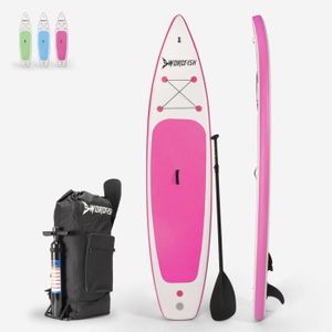 STAND UP PADDLE Planche de stand up paddle gonflable sup 366cm Poppa, Couleur: Rose