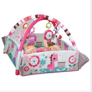 Tapis D'éveil Bébé 4 En 1 - Avec Piano Musical, Arches Et Jouets - Pour 0 à 3 Ans - Épaissi Et Lavable - 7