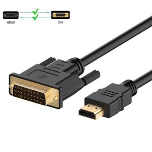ADAPTATEUR AUDIO-VIDÉO  Câble Adaptateur HDMI vers DVI, Zamus Câble HDMI v