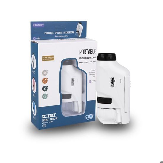 Microscope Enfant Portable Microscope Portable Enfants 60x-135x - Avec