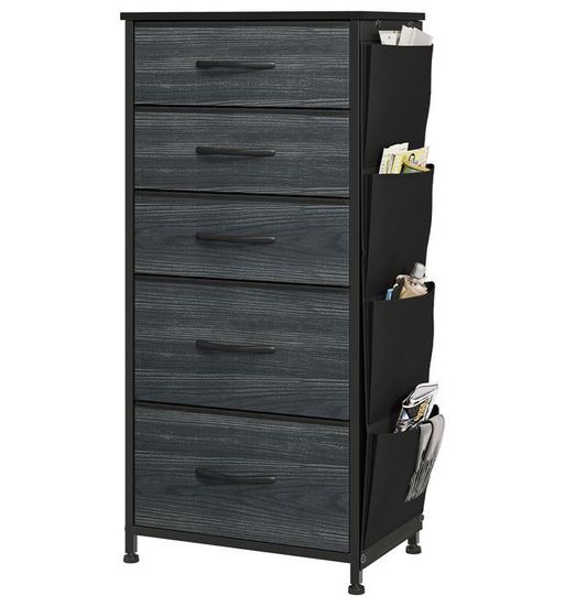 YITAHOME Commode, 5 Tiroirs En Tissu Commode Chambre Meuble De