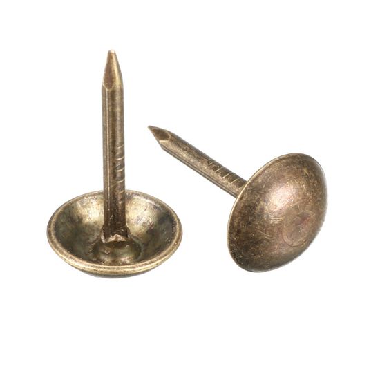 120 Punaises Bombées Argentées 14mm - Clous Tapissier Pour Tableau Liège, Fixation Papier, Photos, Décor