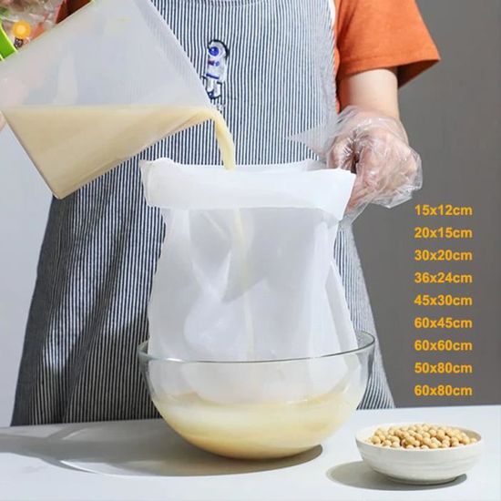 VGEBY 300 maille en nylon filtre sac réutilisable thé vin soja lait  nourriture pour la maison 