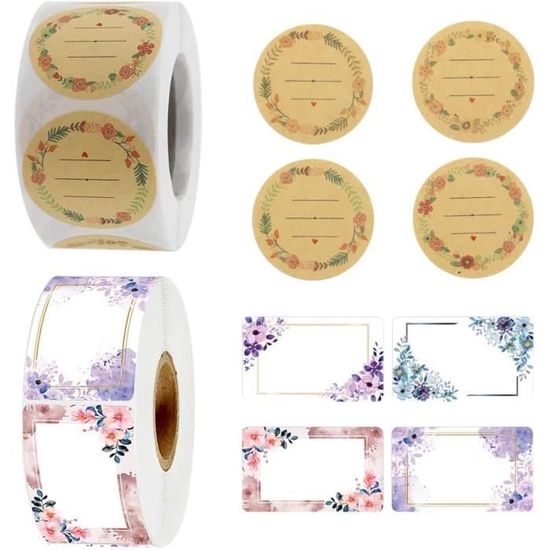 250 Étiquettes Autocollantes Pour Confitures & Bocaux - 4 Couleurs | Étiquetage Maison, Cadeaux Cuisine