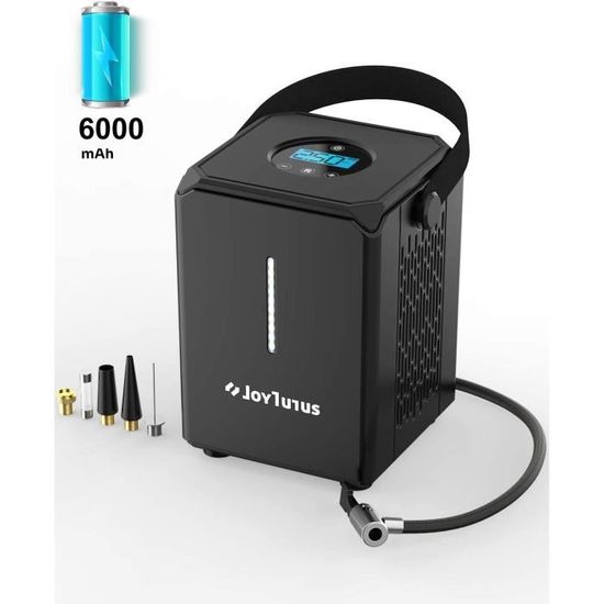 Compresseur D'air Portable AT003 150 PSI Avec Batterie 6000mAh - Pour Voiture, Vélo, Gonflage Rapide