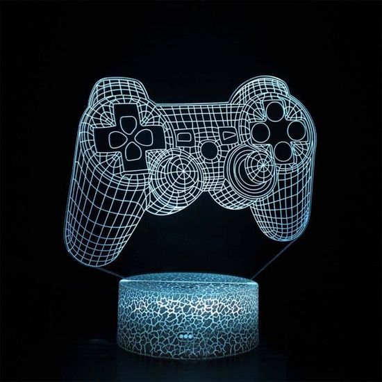 16 couleurs à distance - 3D XBOX Playstation PS4 Jeu Veilleuse LED Couleur  Setup Gaming Lampe de Table de Bur - Cdiscount Maison
