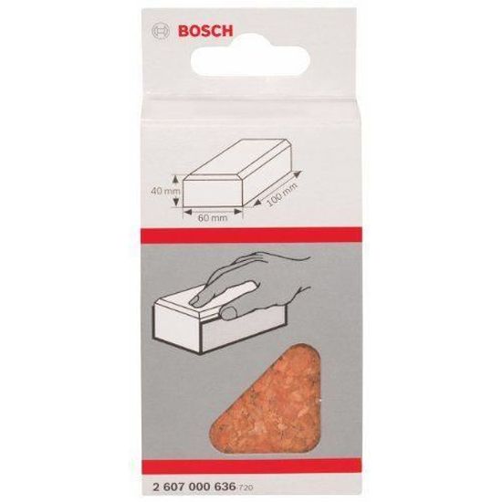 Bosch - Bloc à Poncer En Liège - 60 X 100 Mm - Fixation Auto-agrippante Pour Abrasifs - Ponçage Manuel