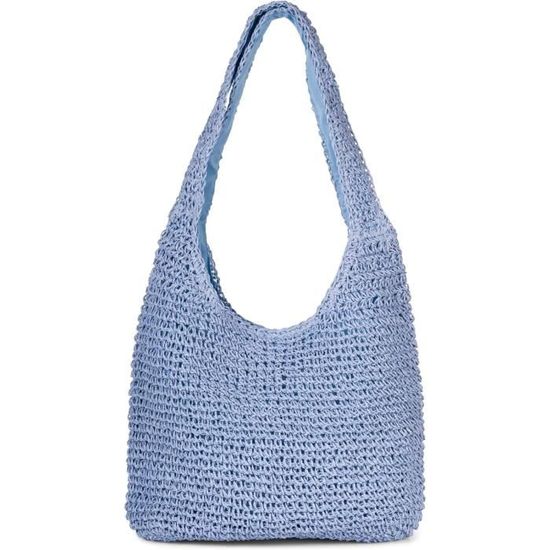 Sac Paille Tressée Beige à Bandoulière | Divina