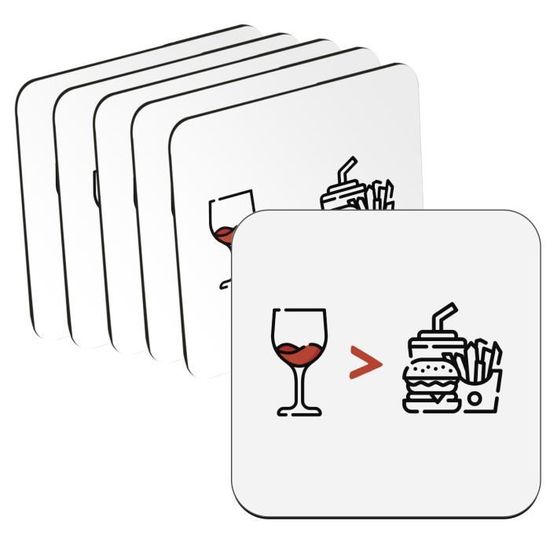 Lot De 9 Sous-Verres En Liège Absorbants Avec Support Métal - Protection Table Écologique