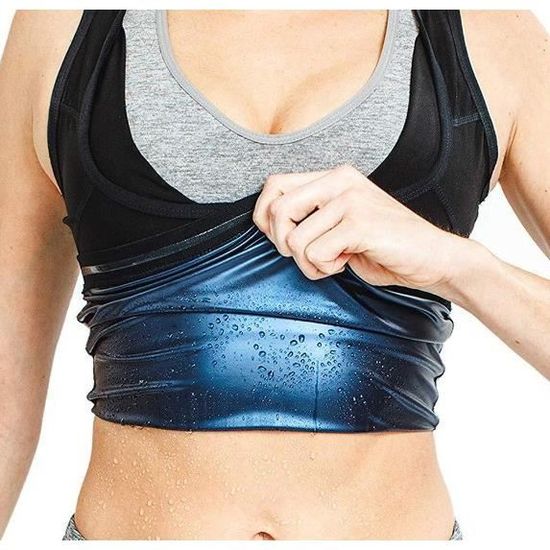 Débardeur Sauna Sudation Homme Femme - T-Shirt Compression Sport Fitness Body Shaper