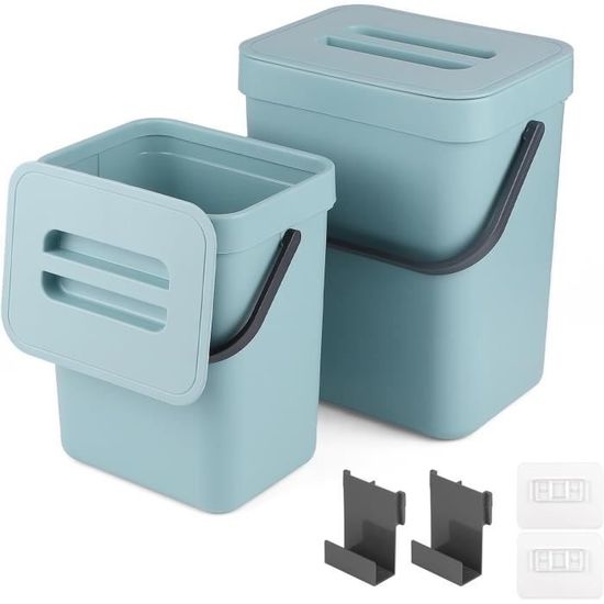 Secchio Per Compost Da Cucina LALAGO - 5L+3L, Sospeso A Parete, Antiodore E Insetti - Foto 10