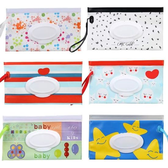 Boîte à Lingettes Humides Rotho Babydesign 0,45L - Bleue - Rechargeable