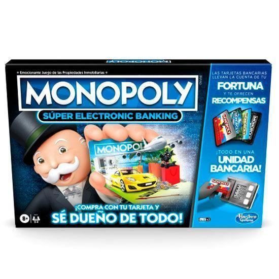 Jeu de société - MONOPOLY - Monopoly électronique Super Banking - Unité bancaire électronique - Noir