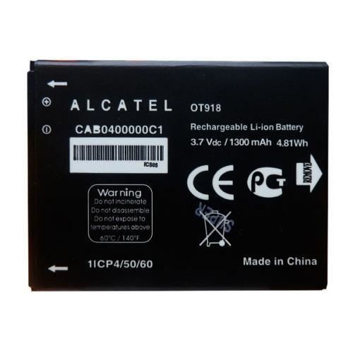 Batterie d'origine Alcatel CAB0400000C1 pour One Touch 1040X, 2010, 400 mAh