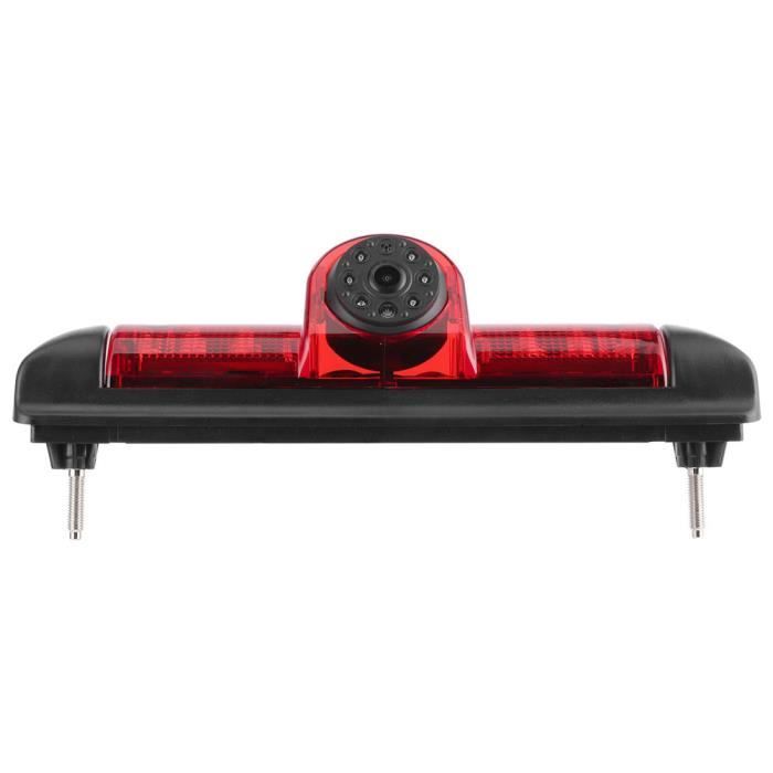 ARAMOX système de marche arrière de voiture Caméra de recul de voiture 170 ° grand angle avec feu stop LED IP68 étanche pour