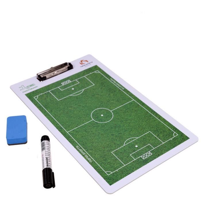 Football Tableau Tactique Coach Magnétique Stratégie de d'entraînement Plaque Portable Foot-ball Compétition Coaching Marqueur