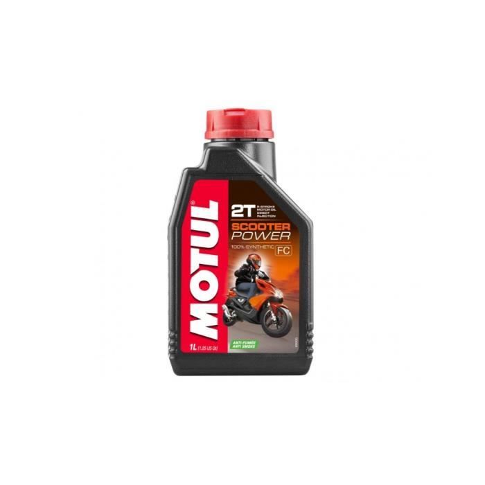 Huile moteur MOTUL Scooter Power 2T 100% synthèse 1L