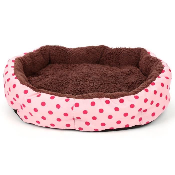 Corbeilles,Dogbaby lit chaud et doux pour chien Adapté au animal de compagnie, chat, lapin octogonal, panier à - Type pink-S