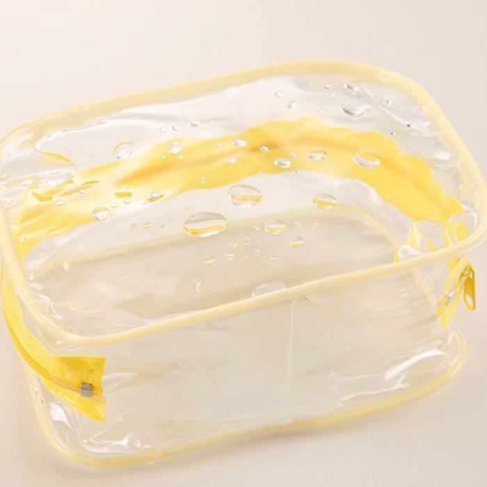 Femmes Pliable Trousse de Toilette- Type Yellow S