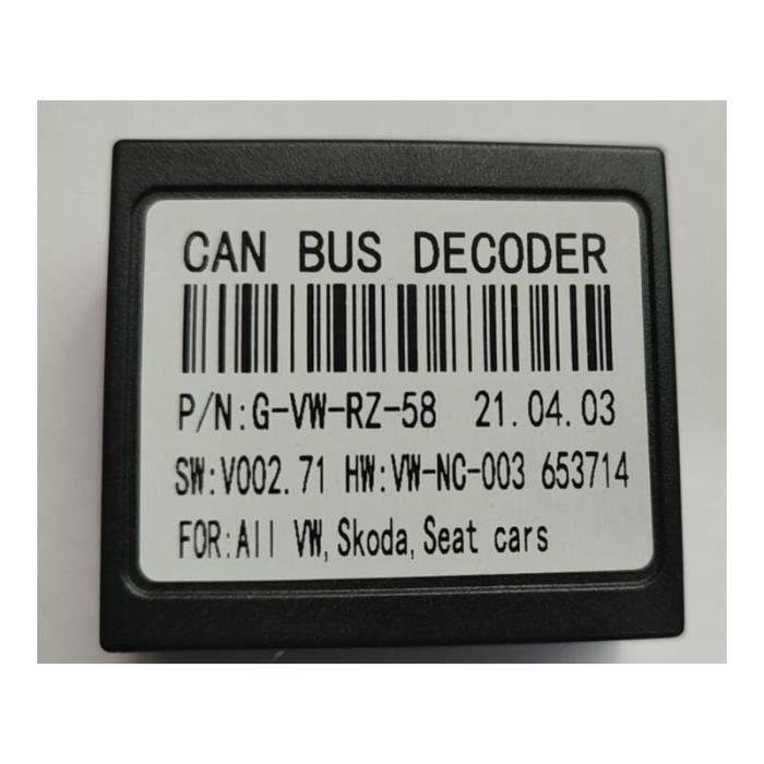 lecteur multimédia pour voiture, BOX CANBUS, Radio, pour Android Volkswagen VW-RZ-58, 1 pièce