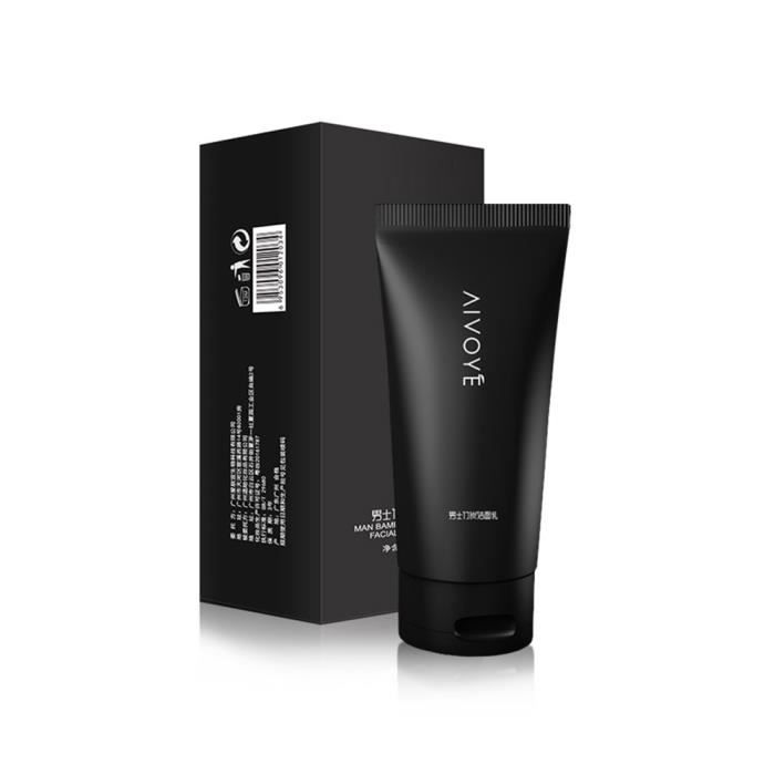 AIVOYE Man Facial Bamboo Charcoal Cleanser Nettoyant pour la peau pour le soin de la peau de jour et de nuit-122