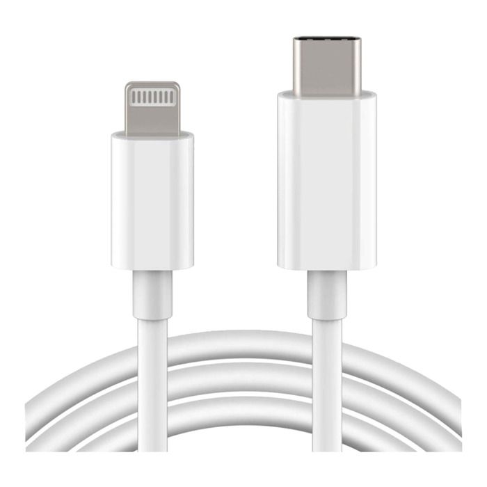 Câble USB-C vers Lightning blanc pour appareils Apple