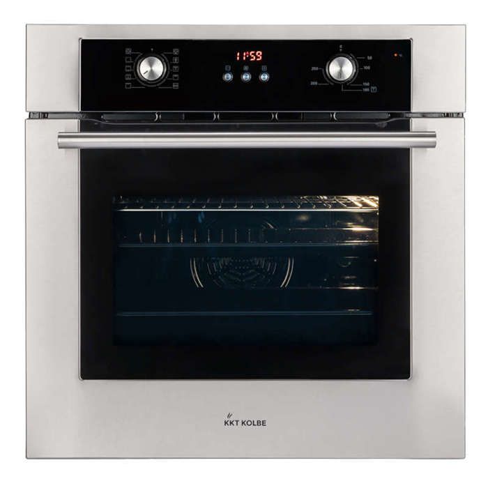 Four encastré 60cm 70L Gril Air chaud Tiroirs télescopiques Timer automatique