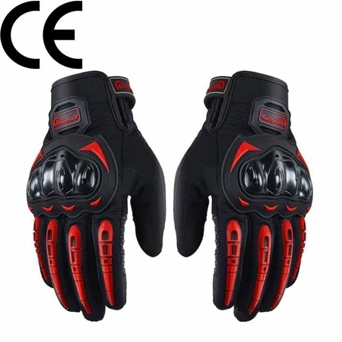 Gants Moto,Gants Scooter Unisexe Mi Saison Ecran Tactile Respirable pour Auto Moto, Vélo