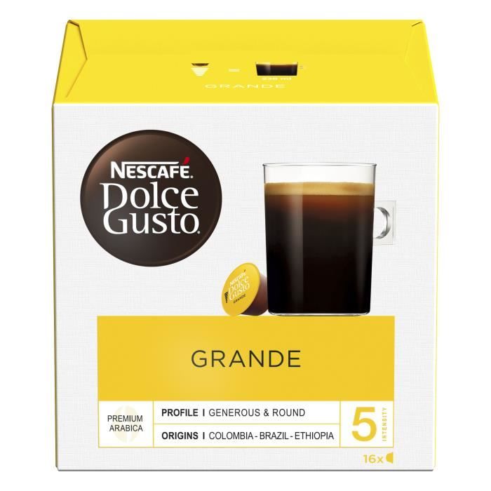 NESCAFE DOLCE GUSTO Café Grande - 16 capsules - 128g