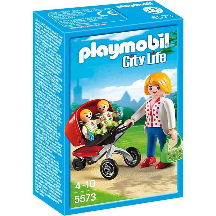 PLAYMOBIL - 5573 - City Life - Maman avec Jumeaux et Landau