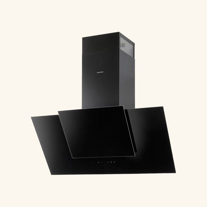 Hotte cuisine murale Silverline OLI noire Largeur 900 (mm) Cuisissimo