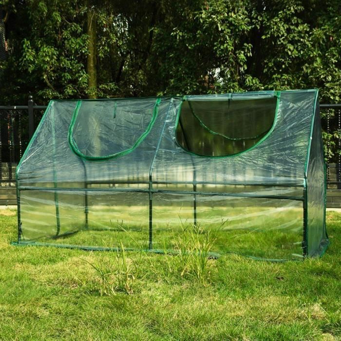 Serre de Jardin en Plastique - Serre Jardin avec fermetures à Zip - Abri pour plante et culture ( Dimensions : 180 x 92 x 92 cm ) 10