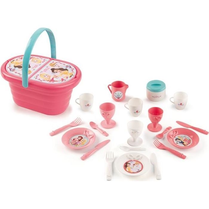 DISNEY PRINCESSES Smoby Panier Pique Nique + Acs