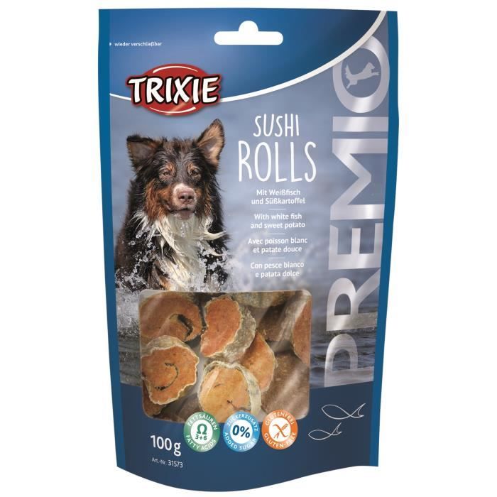 TRIXIE Sushi Rolls Premio - Pour chien - 100g
