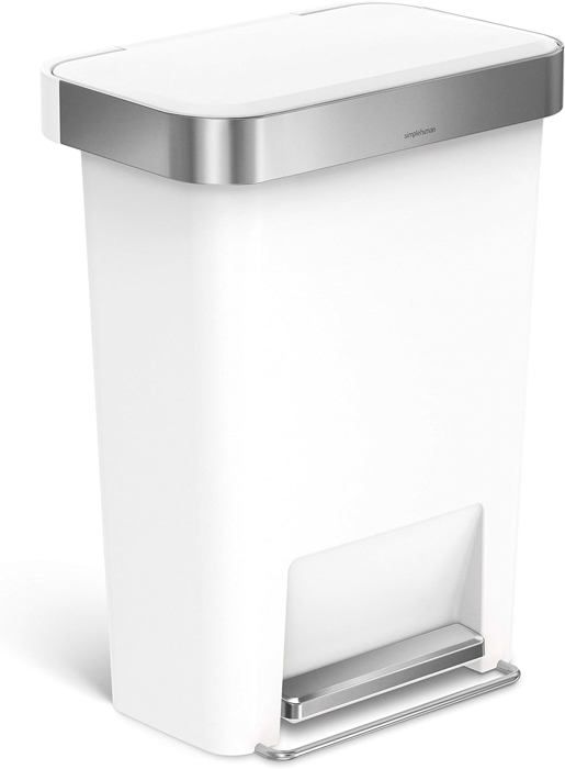 Poubelle Rectangulaire à Pédale En Acier Inoxydable De 5 L, Pour Chambre à Coucher, Petite Poubelle Pour Salle De Bain, Bureau, Cuisine (noir