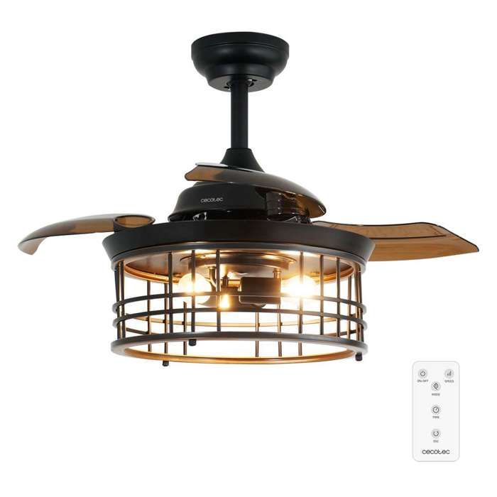 Cecotec Ventilateurs de plafond avec lumière EnergySilence Aero 3600 Invisible Metallic Style - Cecotec